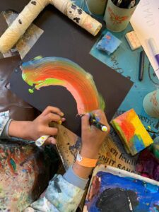 arte infantil en taller manduca