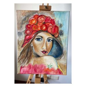 Chica de las flores, yanet garcia, obra de arte, Taller Manduca