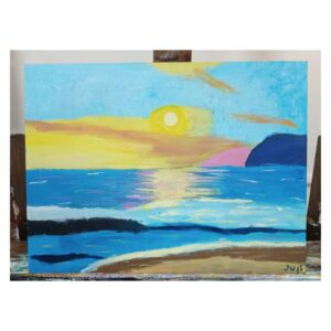 cuadro de Julieta, alumna de Taller Manduca, del taller de Arte y dibujo para niños. Maldonado, Uruguay