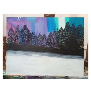 cuadro de Ema, alumno de Taller Manduca, del taller de Arte y dibujo para niños. Maldonado, Uruguay