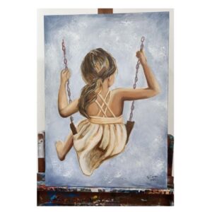 hamaca, cuadro de Graciela Correa, alumna de Taller Manduca, Maldonado, Punta del Este, Uruguay