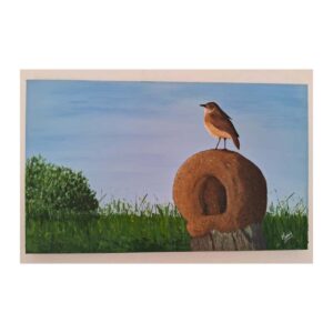 Hornero, por Maria Figueredo, alumna de taller Manduca, escuela de Arte en Maldonado, Uruguay