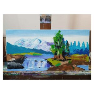 cuadro de Ema, alumno de Taller Manduca, del taller de Arte y dibujo para niños. Maldonado, Uruguay, Punta del este. Escuela de Arte y dibujo