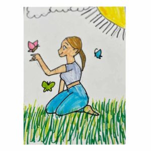 Martina, alumna de Taller Manduca, Maldonado, Uruguay, escuela de arte y dibujo