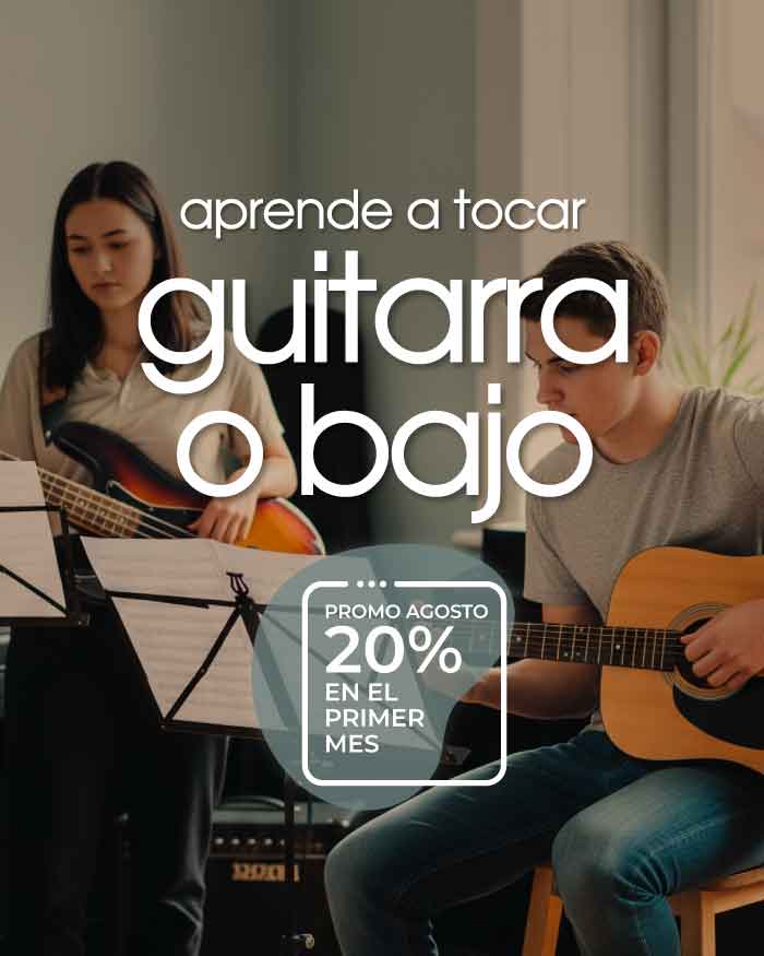 aprende a tocar guitarra y bajo